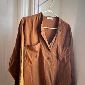 Women’s Everlane Washable Silk Henley shirt